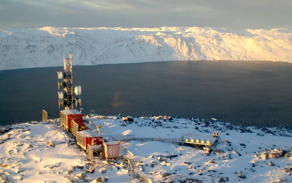 Technical station snow Greenland